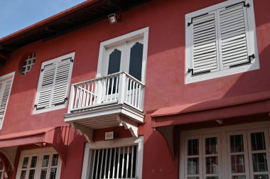 Malacca, Malezya - 16 Ekim 2022: Malacca 'nın Tarihi Tarihi Tarihi Binaları ve Turist Çekimleri