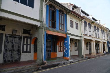 Malacca, Malezya - 16 Ekim 2022: Malacca 'nın Tarihi Tarihi Tarihi Binaları ve Turist Çekimleri