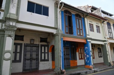 Malacca, Malezya - 16 Ekim 2022: Malacca 'nın Tarihi Tarihi Tarihi Binaları ve Turist Çekimleri