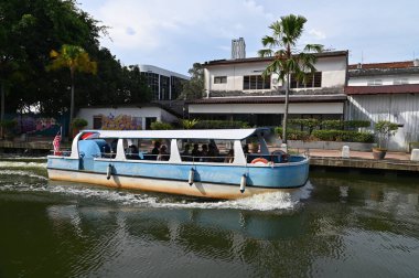 Malacca, Malezya - 16 Ekim 2022: Malacca 'nın Tarihi Tarihi Tarihi Binaları ve Turist Çekimleri