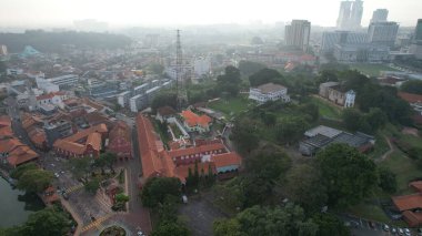 Malacca, Malezya - 16 Ekim 2022: Malacca 'nın Tarihi Tarihi Tarihi Binaları ve Turist Çekimleri