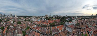 Malacca, Malezya - 16 Ekim 2022: Malacca 'nın Tarihi Tarihi Tarihi Binaları ve Turist Çekimleri