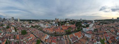 Malacca, Malezya - 16 Ekim 2022: Malacca 'nın Tarihi Tarihi Tarihi Binaları ve Turist Çekimleri