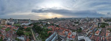 Malacca, Malezya - 16 Ekim 2022: Malacca 'nın Tarihi Tarihi Tarihi Binaları ve Turist Çekimleri