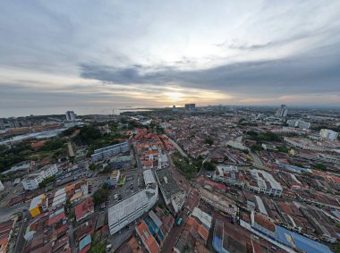 Malacca, Malezya - 16 Ekim 2022: Malacca 'nın Tarihi Tarihi Tarihi Binaları ve Turist Çekimleri