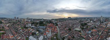Malacca, Malezya - 16 Ekim 2022: Malacca 'nın Tarihi Tarihi Tarihi Binaları ve Turist Çekimleri