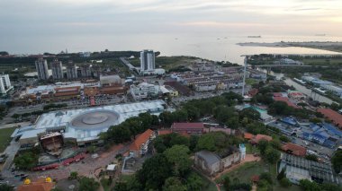 Malacca, Malezya - 16 Ekim 2022: Malacca 'nın Tarihi Tarihi Tarihi Binaları ve Turist Çekimleri