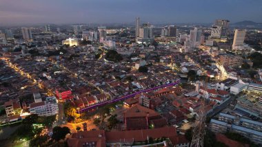 Malacca, Malezya - 16 Ekim 2022: Malacca 'nın Tarihi Tarihi Tarihi Binaları ve Turist Çekimleri