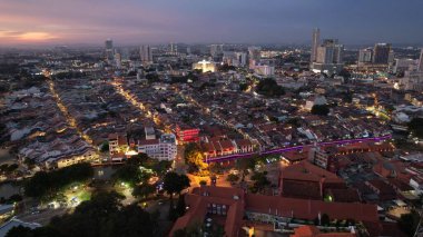 Malacca, Malezya - 16 Ekim 2022: Malacca 'nın Tarihi Tarihi Tarihi Binaları ve Turist Çekimleri