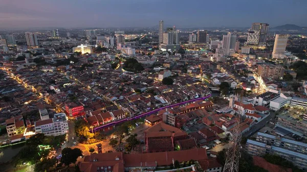 Malacca, Malezya - 16 Ekim 2022: Malacca 'nın Tarihi Tarihi Tarihi Binaları ve Turist Çekimleri