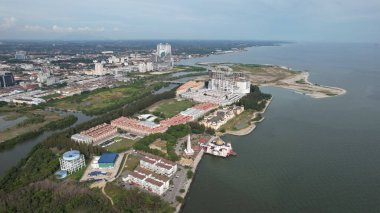 Malacca, Malezya - 16 Ekim 2022: Malacca 'nın Tarihi Tarihi Tarihi Binaları ve Turist Çekimleri