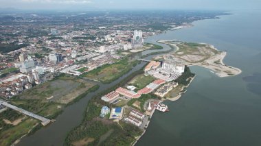 Malacca, Malezya - 16 Ekim 2022: Malacca 'nın Tarihi Tarihi Tarihi Binaları ve Turist Çekimleri