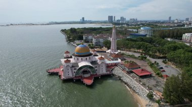 Malacca, Malezya - 16 Ekim 2022: Malacca 'nın Tarihi Tarihi Tarihi Binaları ve Turist Çekimleri