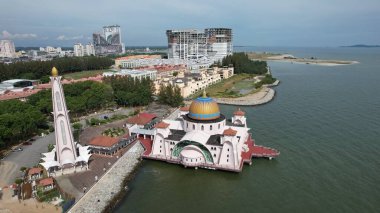 Malacca, Malezya - 16 Ekim 2022: Malacca 'nın Tarihi Tarihi Tarihi Binaları ve Turist Çekimleri
