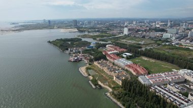 Malacca, Malezya - 16 Ekim 2022: Malacca 'nın Tarihi Tarihi Tarihi Binaları ve Turist Çekimleri