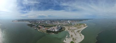 Malacca, Malezya - 16 Ekim 2022: Malacca 'nın Tarihi Tarihi Tarihi Binaları ve Turist Çekimleri