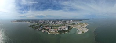 Malacca, Malezya - 16 Ekim 2022: Malacca 'nın Tarihi Tarihi Tarihi Binaları ve Turist Çekimleri