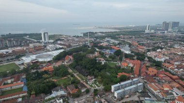 Malacca, Malezya - 16 Ekim 2022: Malacca 'nın Tarihi Tarihi Tarihi Binaları ve Turist Çekimleri