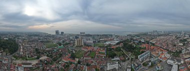Malacca, Malezya - 16 Ekim 2022: Malacca 'nın Tarihi Tarihi Tarihi Binaları ve Turist Çekimleri