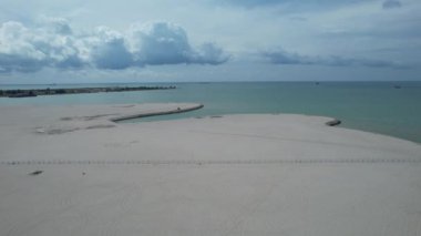 Malacca, Malezya - 16 Ekim 2022: Malacca Nehri Gezisi Hava Görüntüsü