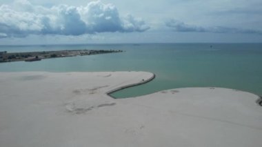 Malacca, Malezya - 16 Ekim 2022: Malacca Nehri Gezisi Hava Görüntüsü