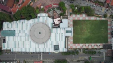 Malacca, Malezya - 16 Ekim 2022: Malacca Nehri Gezisi Hava Görüntüsü