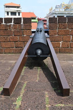 Malacca, Malezya - 16 Ekim 2022: Malacca 'nın Tarihi Tarihi Tarihi Binaları ve Turist Çekimleri