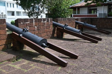 Malacca, Malezya - 16 Ekim 2022: Malacca 'nın Tarihi Tarihi Tarihi Binaları ve Turist Çekimleri