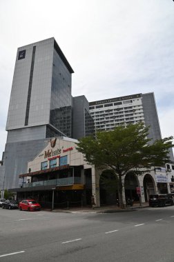 Malacca, Malezya - 16 Ekim 2022: Malacca 'nın Tarihi Tarihi Tarihi Binaları ve Turist Çekimleri