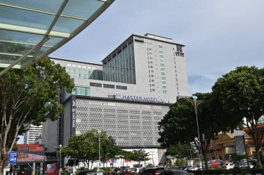 Malacca, Malezya - 16 Ekim 2022: Malacca 'nın Tarihi Tarihi Tarihi Binaları ve Turist Çekimleri