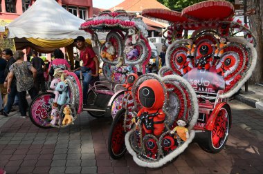 Malacca, Malezya - 16 Ekim 2022: Malacca 'nın Tarihi Tarihi Tarihi Binaları ve Turist Çekimleri