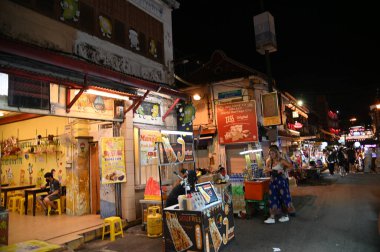 Malacca, Malezya - 16 Ekim 2022: Malacca 'nın Tarihi Tarihi Tarihi Binaları ve Turist Çekimleri