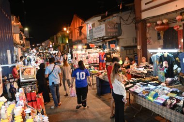 Malacca, Malezya - 16 Ekim 2022: Malacca 'nın Tarihi Tarihi Tarihi Binaları ve Turist Çekimleri