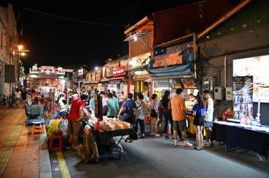 Malacca, Malezya - 16 Ekim 2022: Malacca 'nın Tarihi Tarihi Tarihi Binaları ve Turist Çekimleri