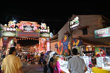 Malacca, Malezya - 16 Ekim 2022: Malacca 'nın Tarihi Tarihi Tarihi Binaları ve Turist Çekimleri