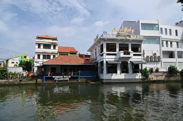 Malacca, Malezya - 16 Ekim 2022: Malacca 'nın Tarihi Tarihi Tarihi Binaları ve Turist Çekimleri