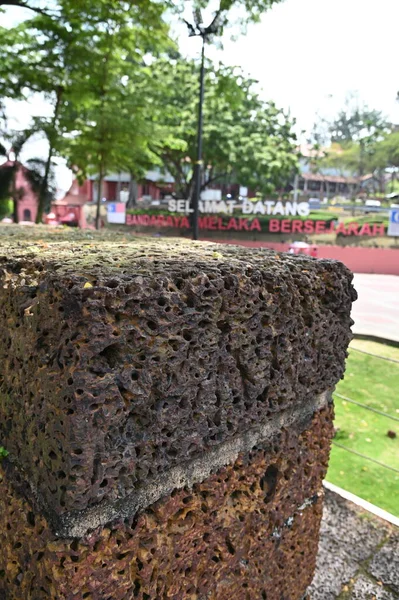 Malacca, Malezya - 16 Ekim 2022: Malacca 'nın Tarihi Tarihi Tarihi Binaları ve Turist Çekimleri