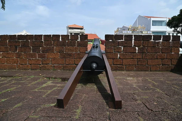 Malacca, Malezya - 16 Ekim 2022: Malacca 'nın Tarihi Tarihi Tarihi Binaları ve Turist Çekimleri