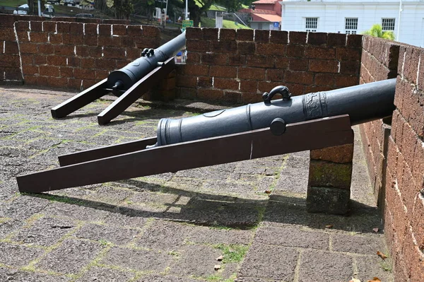 Malacca, Malezya - 16 Ekim 2022: Malacca 'nın Tarihi Tarihi Tarihi Binaları ve Turist Çekimleri