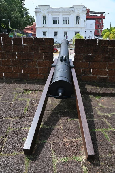 Malacca, Malezya - 16 Ekim 2022: Malacca 'nın Tarihi Tarihi Tarihi Binaları ve Turist Çekimleri