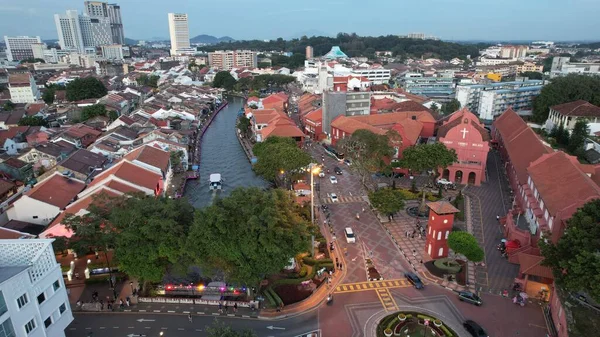 Malaca Malásia Outubro 2022 Edifícios Históricos Atrações Turísticas Malaca — Fotografia de Stock