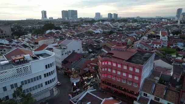 马来西亚马六甲 2022年10月16日 马六甲河巡航航观 — 图库视频影像