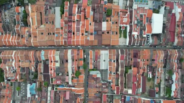 Malacca Malezya Ekim 2022 Malacca Nehri Gezisi Hava Görüntüsü — Stok video