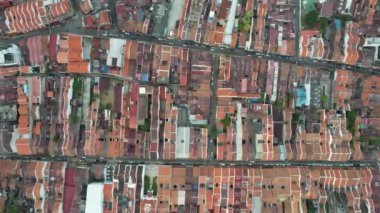 Malacca, Malezya - 16 Ekim 2022: Malacca Nehri Gezisi Hava Görüntüsü