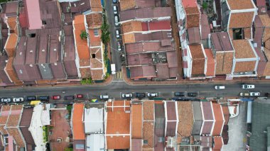 Malacca, Malezya - 16 Ekim 2022: Malacca 'nın Tarihi Tarihi Tarihi Binaları ve Turist Çekimleri