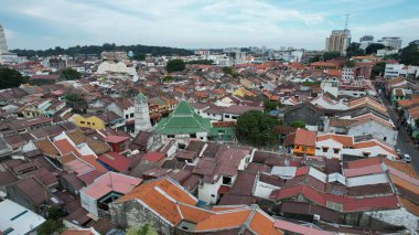 Malacca, Malezya - 16 Ekim 2022: Malacca 'nın Tarihi Tarihi Tarihi Binaları ve Turist Çekimleri