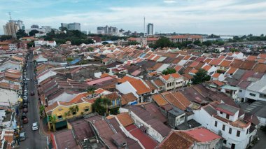 Malacca, Malezya - 16 Ekim 2022: Malacca 'nın Tarihi Tarihi Tarihi Binaları ve Turist Çekimleri