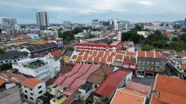 Malacca, Malezya - 16 Ekim 2022: Malacca 'nın Tarihi Tarihi Tarihi Binaları ve Turist Çekimleri