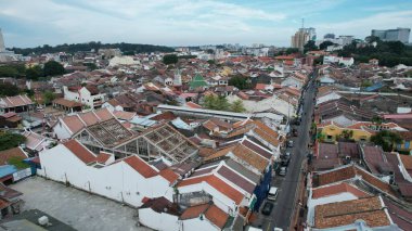 Malacca, Malezya - 16 Ekim 2022: Malacca 'nın Tarihi Tarihi Tarihi Binaları ve Turist Çekimleri