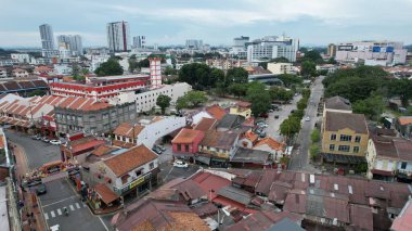 Malacca, Malezya - 16 Ekim 2022: Malacca 'nın Tarihi Tarihi Tarihi Binaları ve Turist Çekimleri